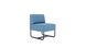 Модульне крісло FLEX: Комфорт та стиль для зон очікування, Синій, Замша vertus 18