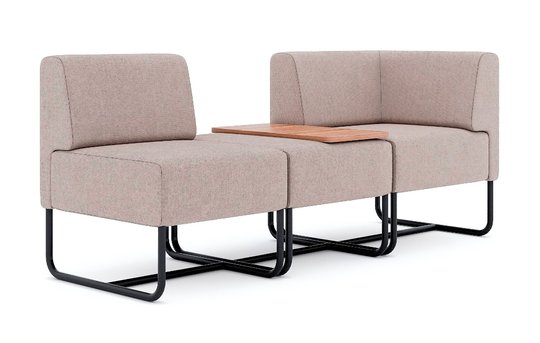 Модульный комплект Flex: два кресла и пуф со століком. Комфорт и стиль для зон ожидания, Estetica_darvin_461