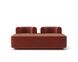 Модульный диван Plump в гостиную 160х80х65 см, Терракотовый, Estetica Martin 8, рогожка