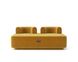 Модульный диван Plump в гостиную 160х80х65 см, Жёлтый, Estetica Martin 9, рогожка