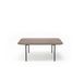 Журнальный квадратный столик из дерева Plamp 80x80x29 см, Коричневый, Орех итальянский ORW 55